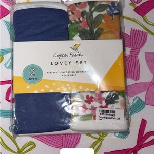 Copper Pearl Lovey Set - Blue and Multicolor